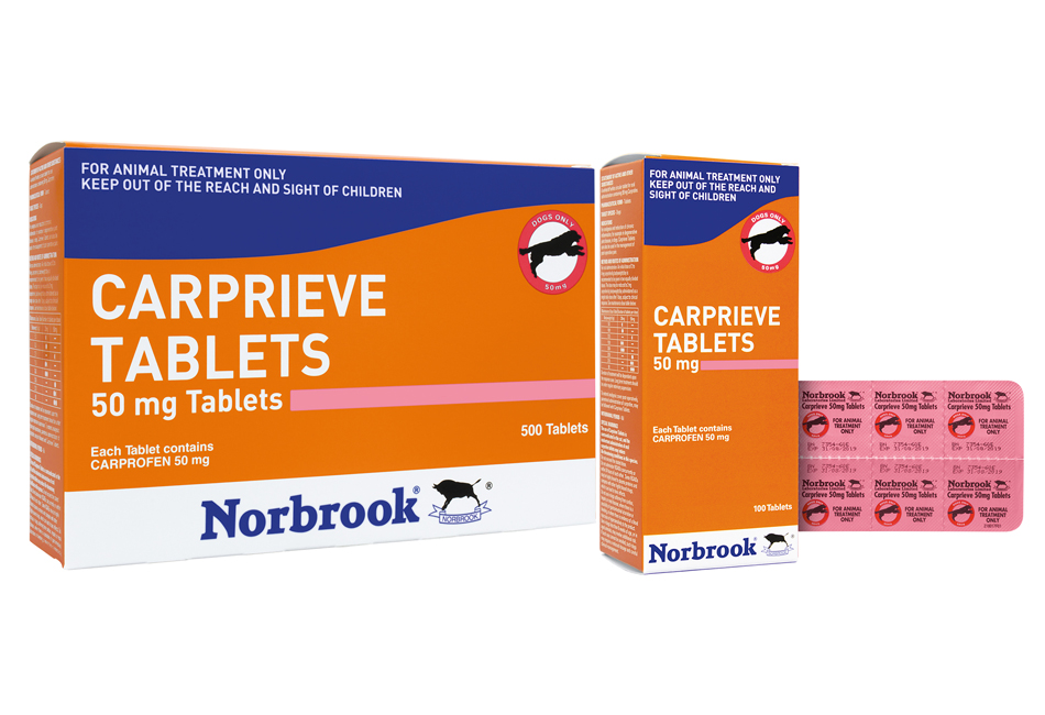 Carprieve 50Mg Tablets X 500 Blister Pack (Outer And Inner Carton And Foil)