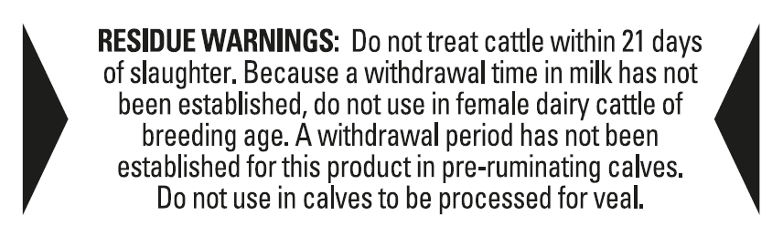 Noromectin Plus Residue Warning